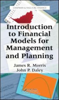 Hardcover Introduction to Financial Models for Management and Planning Book