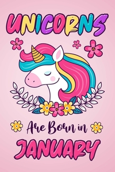 Unicorns Are Born In January: Unicorn Sketchbook Gift for Girls | Creative Journaling, Drawing, Planning | 6x9 - 120 Blank Pages Notebook