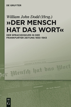 Hardcover "Der Mensch hat das Wort" [German] Book