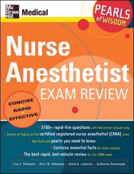 Paperback Nurse Anesthetist Exam Review: Pearls of Wisdom Book