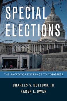 Hardcover Special Elections: The Backdoor Entrance to Congress Book