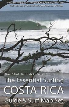 Paperback The Essential Surfing COSTA RICA Guide & Surf Map Set Book