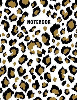Paperback Notebook: Composition Book, Journal (8.5 X 11 Inches, 120 Pages, Lined Paper) Leopard Print Design-Classic Book