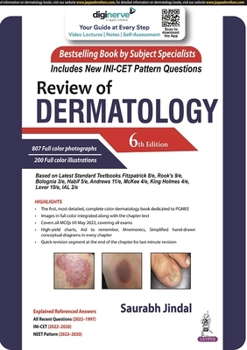 Paperback Review of Dermatology Book