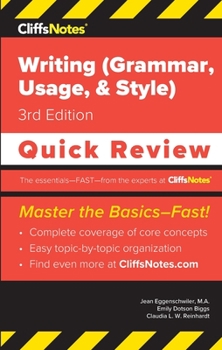Paperback CliffsNotes Writing (Grammar, Usage, and Style): Quick Review Book