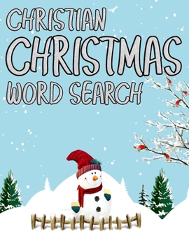 Paperback Christian Christmas Word Search: Exercise Your Brain and Fill Your Heart With Christmas Spirit [Large Print] Book
