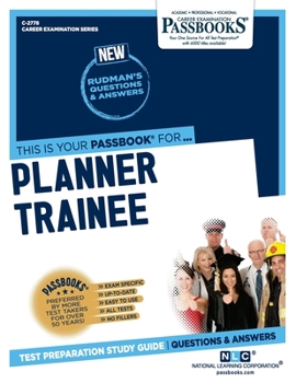 Paperback Planner Trainee (C-2778): Passbooks Study Guide Book