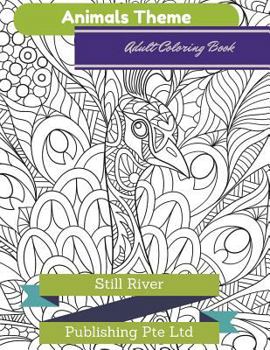 Animals Theme: Adult Coloring Book