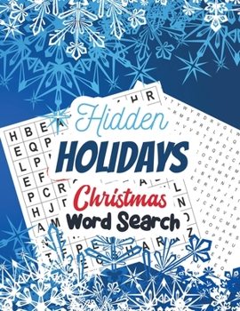 Hidden Holidays - Christmas Word Search: Large Print Christmas Word Search Puzzle , Exercise Your Brain Activity Book, Christmas Word Search Book With Funny Quotes For Christmas, Christmas Gift