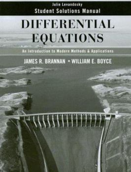 Paperback Differential Equations Student Solutions Manual: An Introduction to Modern Methods and Applications Book