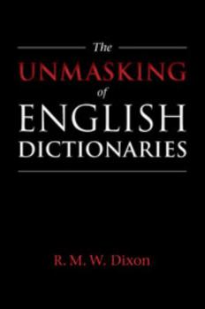 Paperback The Unmasking of English Dictionaries Book