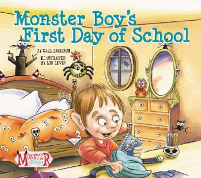Library Binding Monster Boy's First Day of School Book