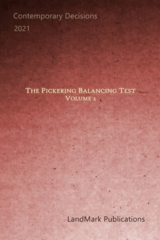 Paperback The Pickering Balancing Test: Volume 2 Book