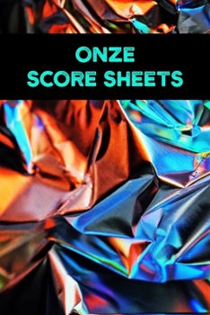 Onze Score Sheets: A pad of scoresheets: Perfect for scorekeeping: Shiny crumpled paper cover