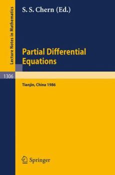 Paperback Partial Differential Equations: Proceedings of a Symposium Held in Tianjin, June 23 - July 5, 1986 Book