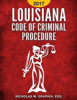 Paperback Louisiana Code of Criminal Procedure 2017 Book