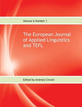 Paperback The European Journal of Applied Linguistics and TEFL Volume 6 Number 1 Book