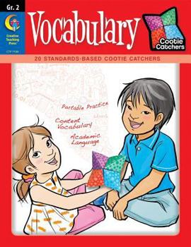 Paperback Cootie Catchers: Vocabulary, Grade 2 Book