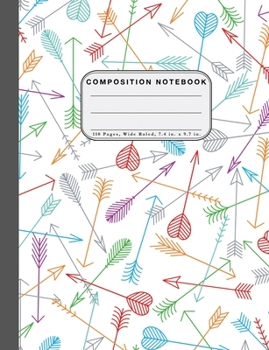 Paperback Wide Ruled Composition Notebook: Wide Rule Notebook and 110 Wide Ruled Pages Book