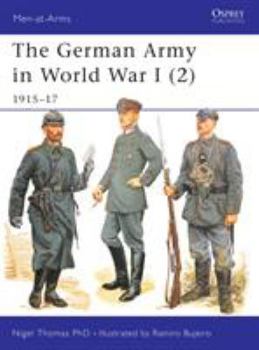 Paperback The German Army in World War I (2): 1915-17 Book