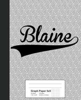 Paperback Graph Paper 5x5: BLAINE Notebook Book