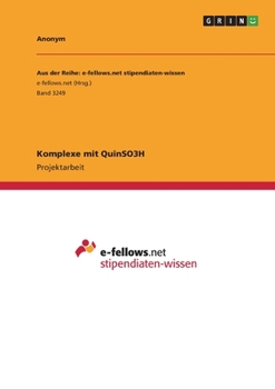 Paperback Komplexe mit QuinSO3H [German] Book