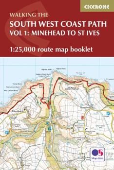 Paperback SW Coast Path Map Bklt Minehead St Ives Book