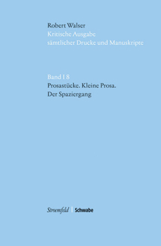 Hardcover Prosastucke - Kleine Prosa - Der Spaziergang [German] Book