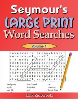 Paperback Seymour's Large Print Word Searches - Volume 1 [Large Print] Book