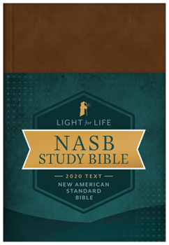 Hardcover The Light for Life NASB Study Bible [Golden Caramel] Book