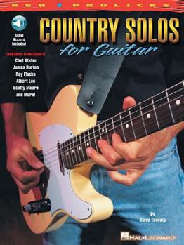 Paperback Country Solos for Guitar Book/Online Audio [With CD with Full Demostrations & Rythm-Only Tracks] Book