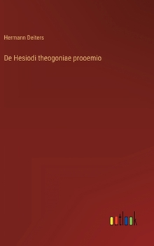 Hardcover De Hesiodi theogoniae prooemio [German] Book