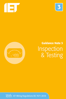 Paperback Guidance Note 3: Inspection & Testing Book