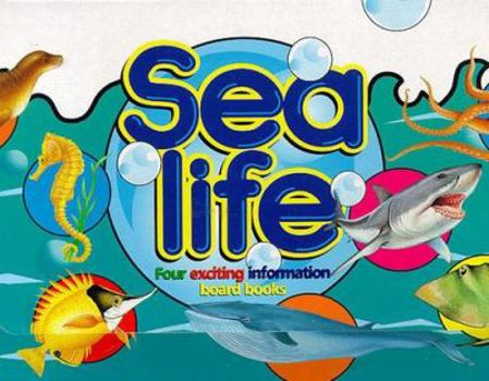 Hardcover Sea Life: Four Exciting Information Board Books Book