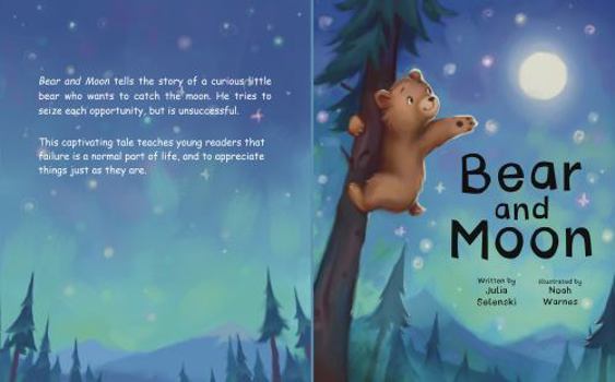 Paperback Bear and Moon Book