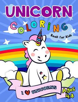Paperback Unicorn Coloring Book for Kids Ages 4-8 Book