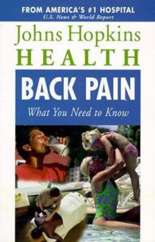 Paperback Back Pain: What You Need to Know Book