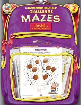 Paperback Challenge Mazes, Grade 2 Book
