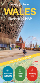 Loose Leaf Lonely Planet Wales Planning Map Book