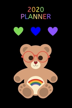 Paperback 2020 Planner: Lgbtq Bear Cover / 12 Month Weekly Planner Book