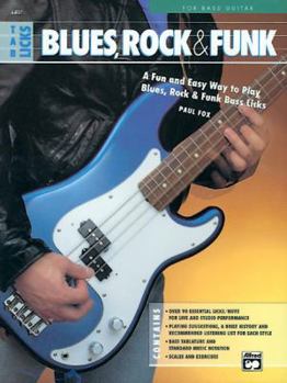 Paperback Tab Licks: Blues, Rock and Funk Book