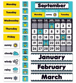 Paperback Aqua Oasis Calendar Bulletin Board Book