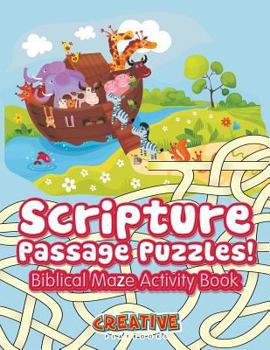 Paperback Scripture Passage Puzzles! Biblical Maze Activity Book