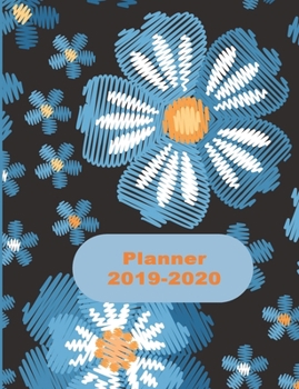 Paperback Planner 2019-2020: A beautiful flowery Weekly & Monthly 2019-2020 Planner. Book