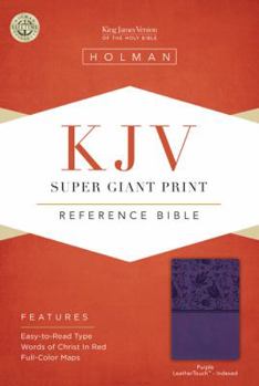 Imitation Leather Super Giant Print Reference Bible-KJV [Large Print] Book