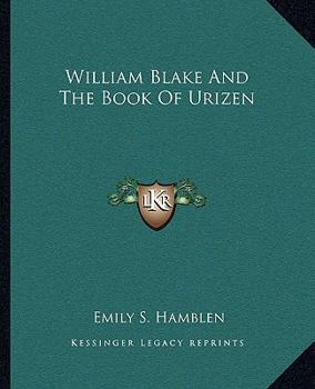 Paperback William Blake And The Book Of Urizen Book