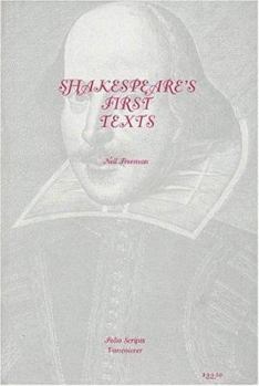 Paperback Shakespeare's First Texts Book