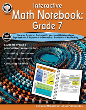 Paperback Interactive Math Notebook Resource Book, Grade 7 Book