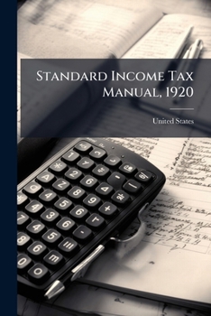 Standard Income Tax Manual, 1920