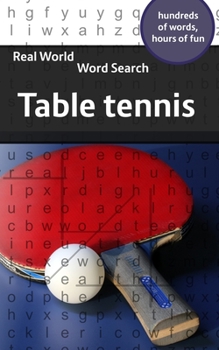 Paperback Real World Word Search: Table Tennis Book